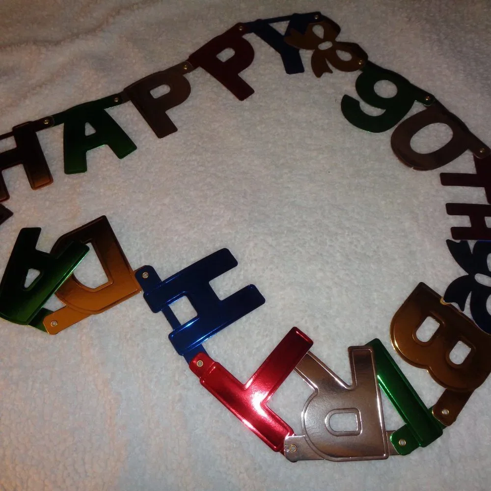 BUNDLE Lot of 90th Birthday Decorations